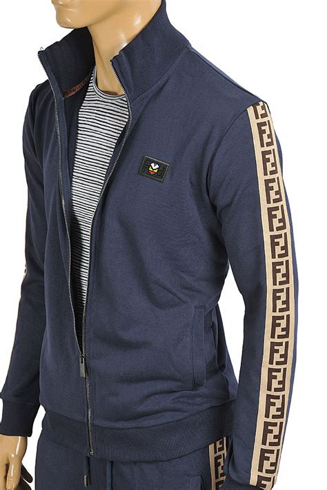 fendi denim jacket men's|fendi jogging suit for men.